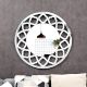 Floral Ring Frame Round Mirror